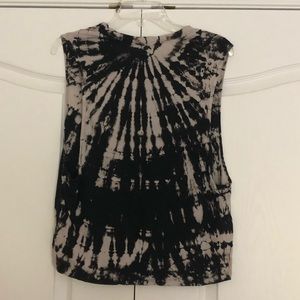 SALE!!! Black Tye Dye Muscle Tee